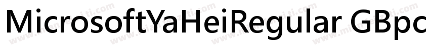 MicrosoftYaHeiRegular GBpc EUC H字体转换
